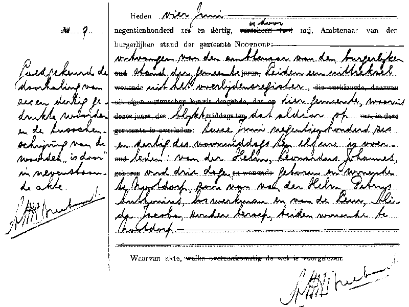19360604 akte ovl 9 Leonardus J zv P vd Helm - AJ d Leur